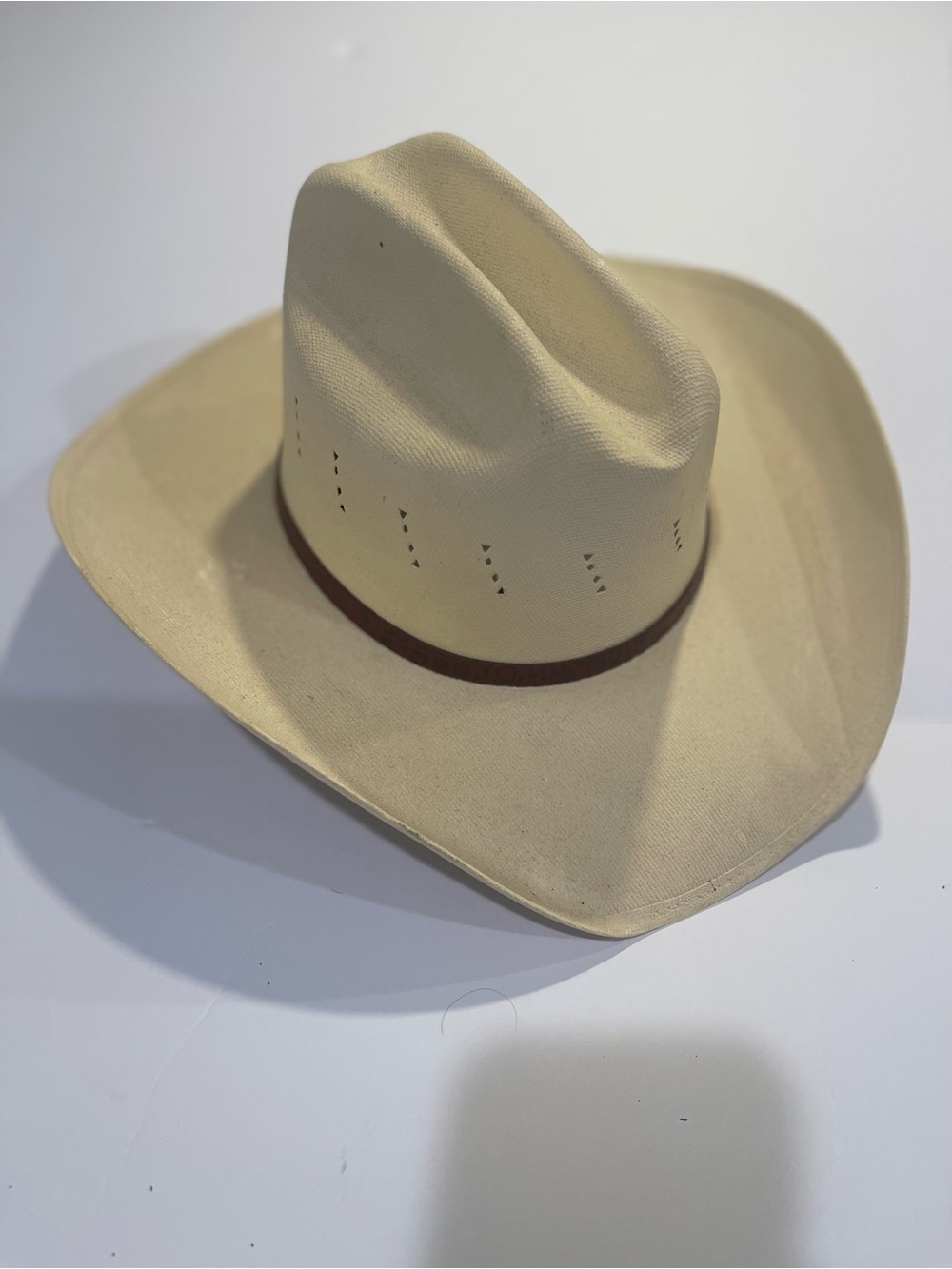 Turner Hats Cowboy Western Hat Canvas Leather Sweatband  7 1/4